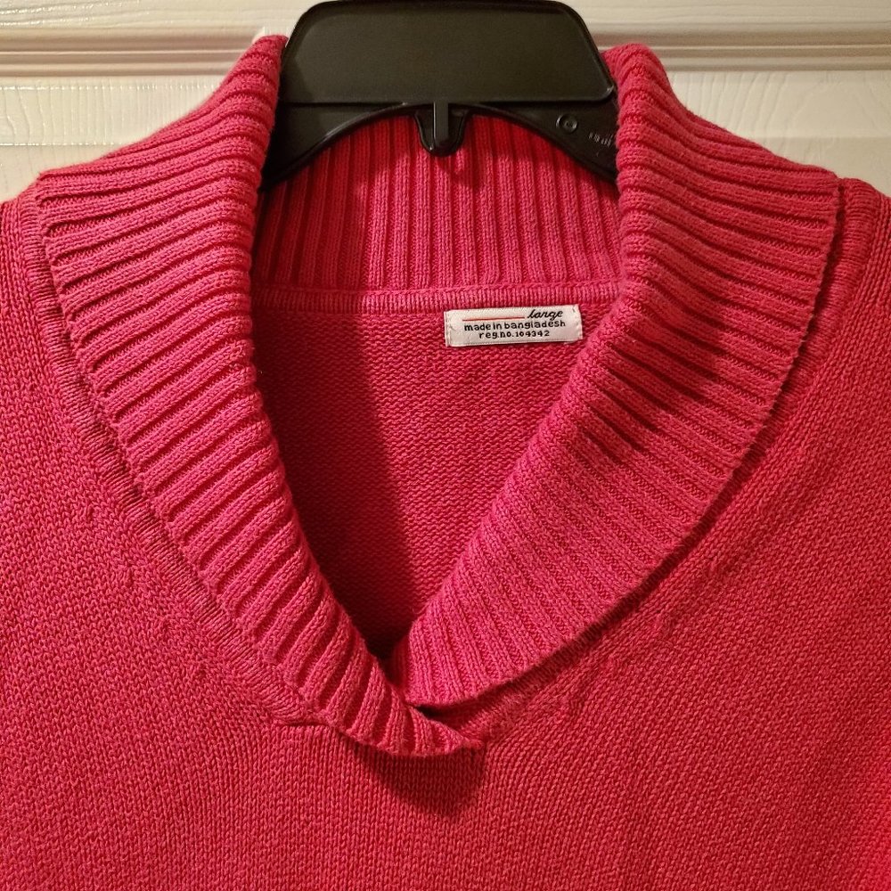 Pink collared sweater